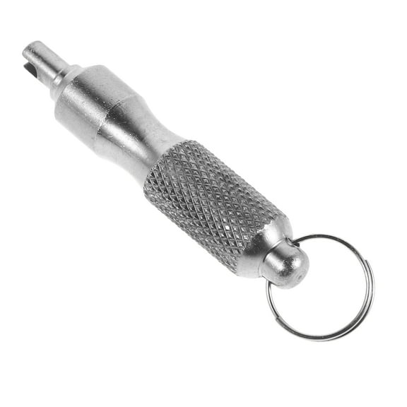 LOLIPPYY Portable Stainless Steel Valve Core Remover Tool for and Car Tires with Compact Keychain Design