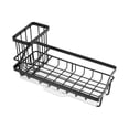 thumbnail image 1 of Organizador de fregadero Unique Bargains Soporte de esponja para fregadero Soporte para cepillo Cocina Negro 8,27 x 3,50 x 2,52 pulgadas, 1 of 7