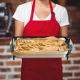 thumbnail image 5 of Yayeee Double Oven Mitt Kitchen Heat Resistant Baking 35" x7" Quilted Glove, Blue Mountains, 5 of 6