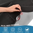 thumbnail image 7 of FREEAMG Smiling Skull Half Window Tier Curtains 36 Inch Blackout Thermal Insulating Kitchen Linen Tier Curtains for Kitchen,Bathroom,Cafe, 7 of 7