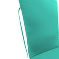 thumbnail image 5 of Jordan Manufacturing 76" x 23" Blue Turquoise Solid Rectangular Outdoor Chaise Lounge Cushion with Ties, 5 of 9