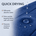 thumbnail image 3 of Dmuso Bath Mat, Soft Memory Foam Bathroom Rugs with Rubber Backing, Quick Dry, Non Slip, Absorbent Bath Mats for Bathroom Floor, Tub and Shower, 16"x24", 3 of 8