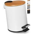 thumbnail image 1 of Fashionable Mini Trash Can, Soft Close Lid Pedal Bin With Removable Inner Bucket And Advantageous Opening For Garage, Kitchen, Craft Room, 1 of 5