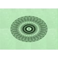 thumbnail image 1 of Ahgly Company Machine Washable Indoor Rectangle Transitional Mint Green Area Rugs, 2' x 3', 1 of 7