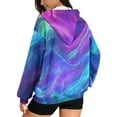 thumbnail image 2 of Renewold Flame Blue Violet Womens Full Zip Oversized Hoodies Long Sleeve Cardigan Fashion Pullover Jackets Loose Fit Sweatshirt Hoodie Graphic Hoodie Trendy Fall Clothing for Leggings, XL, 2 of 7