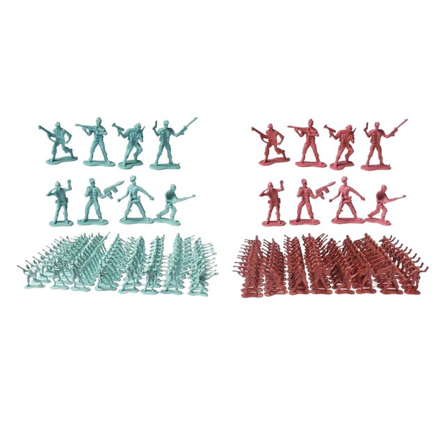 200 Figuras de soldados de Plástico Sunnimix 4.5cm para Juego de Ejército