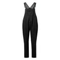 thumbnail image 5 of XIAOCHA Womens Denim Utility Overalls Relaxed Fit Cropped Adjustable Shoulder Denim Jumpsuits Durable Casual Weekend Overalls, 5 of 6