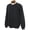 Black, variant on Men's Cotton/Polyester 12 Gauge Crew Neck Long Sleeve Pullover #1741