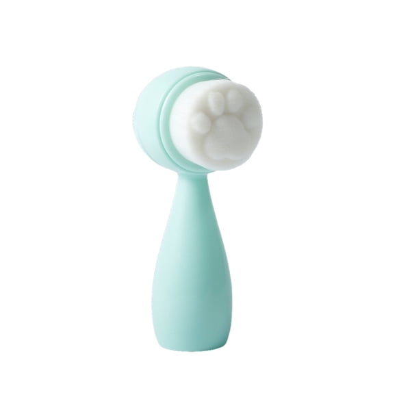 Minnieouse Cepillo de limpieza facial con mango Cuidado de la piel Belleza Poros portátiles Suministro exfoliante Regalos Viaje profesional Tratamientos faciales Verde Type 3 Minnieouse CE013607-06B