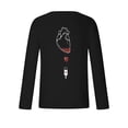 thumbnail image 5 of Lilgiuy New Valentine's Day Men's 3D Printing Long Sleeve T-shirt Fashion Casual Loose Round Neck Undercoat Top Blouses & Shirts for Party Birthday Club, 5 of 5
