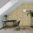 thumbnail image 6 of Tempaper Royal Palm Metallic Gold Peel and Stick Wallpaper, 20.5" x 16.5', 6 of 6