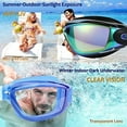 thumbnail image 4 of Swim Goggles, 2 Pack Swimming Goggles No Leaking Anti Fog Adult Men Women, 4 of 7