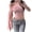 🔥 Pink, variant on Sentmoon Women's Tops Casual Short Sleeve Business Women Shirt Summer Solid Color Cold Shoulder Loose Fit Women's Blouse for Work and Business Casual White XL