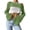 Green, variant on Crochet Y2K Crop Sweater Women See Through Hollow Out Long Sleeve Lightweight Top (Grey,XS)