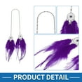 thumbnail image 4 of Unique Bargains Metal Faux Rhinestone Faux Diamond Car Rear View Mirror Pendant Accessories Car Hanging Ornament Assorted Color Purple, 4 of 6