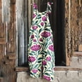thumbnail image 2 of Idoravan Womens Jumpsuits Casual Long Printed Jumpsuits for Women Women Ladies Printed Summer Sleeveless Backless Loose Long Playsuits Rompers Jumpsuit, 2 of 5