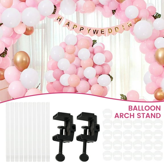 Retrok Table Balloon Arch Kit 3.9ft Tall & 5.9ft Wide Adjustable Plastic Balloon Column Stands Set for Wedding Baby Shower Christmas Decorations Birthday Celebration Party Supplies