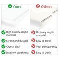 thumbnail image 3 of Acrylic Cutting Board Avoid Slip Clear Cutting Board With Counter Lip Suitable For Kitchen Counter, 3 of 8
