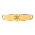 thumbnail image 3 of 14K Yellow Gold Non-enameled Medical Jewelry ID Plate Bracelet, 3 of 5