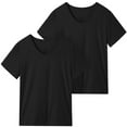 thumbnail image 6 of REDESS 2-Pack Womens T-Shirts V-Neck Short Sleeve Casual Summer Basic Tops for Everyday Workout Yoga Gym, 6 of 7