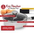 thumbnail image 2 of Excelsteel Acier Inoxydable 18/10 4 Tasses Braconnier d'Œufs, Antiadhésif Facile à Utiliser Résistant à la Rouille Maison Cuisine Brunch Induction Table de Cuisson Prêt, 2 of 5