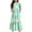 Green1, variant on Fesfesfes Girls Casual Maxi Floral Dress Long Sleeve Holiday Dresses with Pockets for 6-12 Years