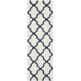 thumbnail image 2 of SAFAVIEH Cambridge Liam Geometric Wool Runner Rug, Ivory/Navy, 2'6" x 8', 2 of 6