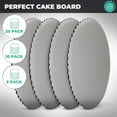 thumbnail image 4 of O'Creme Silver-Top Scalloped Round Cake and Pastry Board 3/32 Inch Thick 10, 6 Inch, 4 of 6