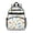 Dinosaur and Trees White Pattern, variant on Dinosaur and Trees White Pattern Cute School Backpack Bag for School with Padded Back and Adjustable Shoulder Straps 15.25"x11.5"x5.25"