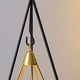 thumbnail image 2 of Decoración moderna para el hogar, restaurante y hotel, soporte de marco de metal, creador de ambientes románticos, farol colgante triangular para velas, 2 of 5