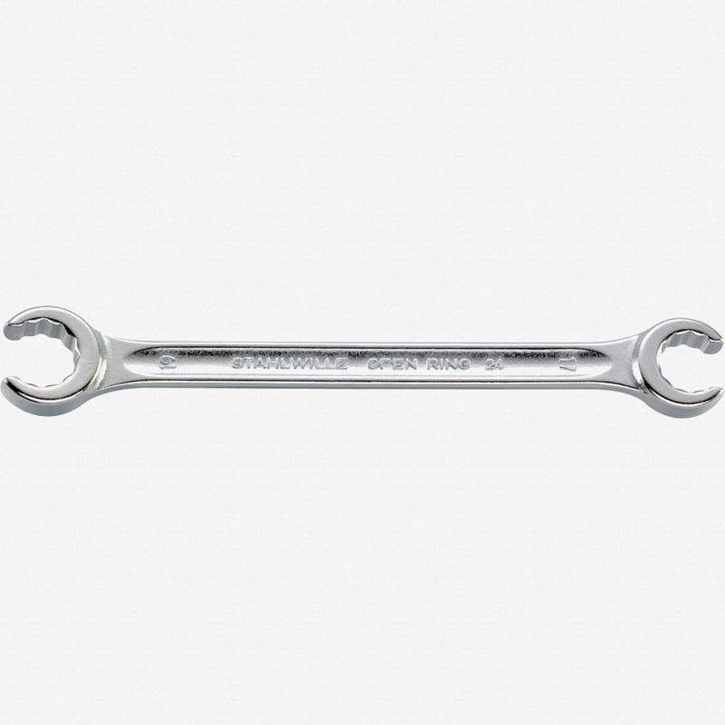17mm x 19mm Metric Double Open End uxcell Flare Nut Wrench 2 Pcs