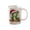 R, variant on 11oz Christmas Initial Ceramic Coffee Mug, Festive Green Glitter Letter Design With Santa Hat Holiday Print, White Drinking Cup For Hot Cocoa Tea, Xmas Gift For Household Daily Use