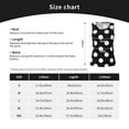 thumbnail image 4 of Sigee Black and White Polka Dot for Women's Workout Tank Top,Running Tank Tops,Sleeveless Gym ClothesMedium, 4 of 8