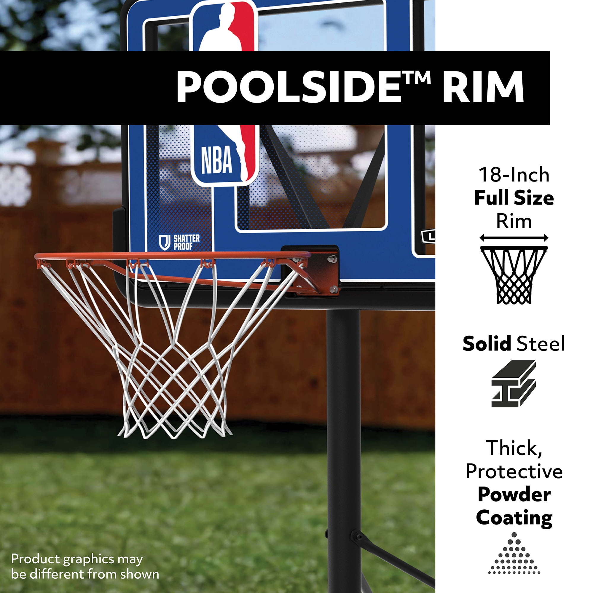 Lifetime WNBA Phoenix Mercury Poolside Basketball Hoop, Outdoor