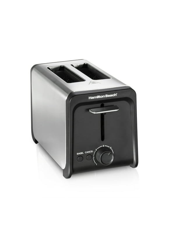 Hamilton Beach 2 Slice Toaster with Wide Slots, Bagel Function, Toast Boost, Stainless, New, 22997F