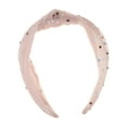 thumbnail image 3 of Unique Bargains 1 Pc Cute Colored Diamond Knotted Headband Headbands for Women Pink, 3 of 5