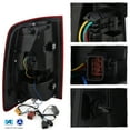 thumbnail image 3 of AKKON - Fits 2009-2018 RAM 1500/2500/3500 LED Signal Side Marker Red Smoked Tail Brake Lights Pair +Wire Harness, 3 of 7