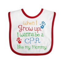 Inktastic CPA Like Mommy Boys or Girls Baby Bib