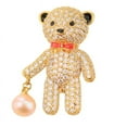 thumbnail image 1 of Broche creativo bonito con forma de oso, accesorio decorativo para ropa de boutique para mujer, 1 of 4