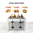 thumbnail image 6 of Kenmore 4-Slice White Stainless Steel Toaster, Dual Controls, Wide Slot, 6 of 8