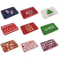 thumbnail image 4 of MesaSe Red Christmas Flannel Carpet Santa Claus Floor Mat  Tree Cartoon Floor Protector Skid Resistance Rug, 4 of 9