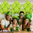 thumbnail image 2 of PMU Patrick's Day Balloons 11in Premium Lime Green with All-Over print white Shamrocks Pkg/25, 2 of 7
