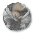 thumbnail image 1 of Bulldog Coussin Rond pour Photographie d'Animaux, Coussin Décoratif pour la Maison, 1 of 3