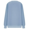thumbnail image 6 of QATAINLAV Womens Oversized Sweatshirts Casual Crewneck Long Sleeve Fleece Sweaters Tops Fall Fashion Outfits Winter Clothes, Blue, XXL, Birthday Gifts, 6 of 9