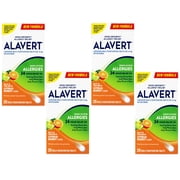 Alavert Quick Dissolving Non-Drowsy Allergy Relief Tabs Citrus Burst 20 Count Pack of 4