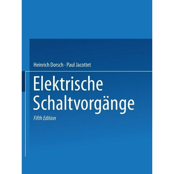 RÃ¼denberg Elektrische SchaltvorgÃ¤nge, (Paperback)