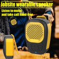 thumbnail image 3 of WS-1 - Nuevos Altavoces Bluetooth Inalámbricos Portátiles IP56, Resistentes Al Agua, Portátiles, para Exteriores, para Trabajo y Deportes, con Clip Magnético, 3 of 9