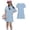 Blue, variant on Grblisyd Summer dress for girls cute dresses Short Sleeve Dresses for Girls Beach Sundress 1-13T