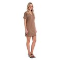 thumbnail image 2 of 24seven Comfort Apparel Womens V Neck Short Sleeve Knee Length T Shirt Dress, 2 of 5