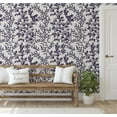thumbnail image 4 of S4Sassy Peel and Stick Wall Covering, Botanical Branch Wallpaper Removable Wallwrap - Purple Instant Wall Mural for Bedroom, Bathroom, Laundry Room, Closet Interior (25"x60" inch), 4 of 9